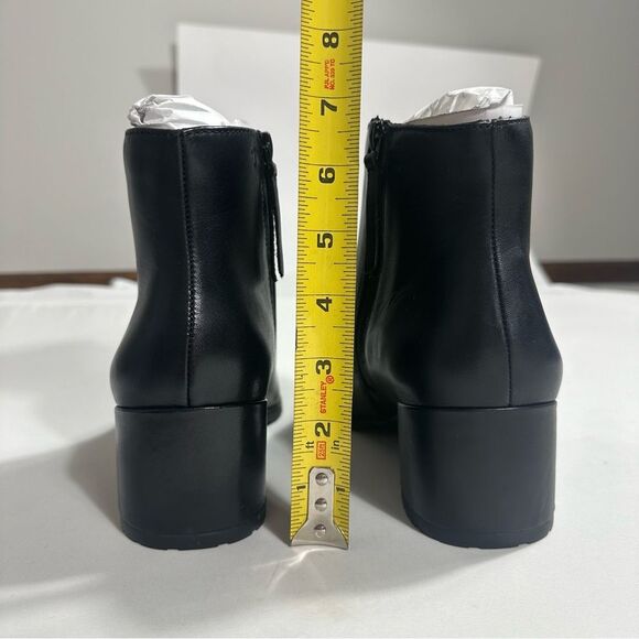 Naturalizer Bay Boots Womens 9W Black Leather Weatherproof Ankle Bootie New - Picture 12 of 16